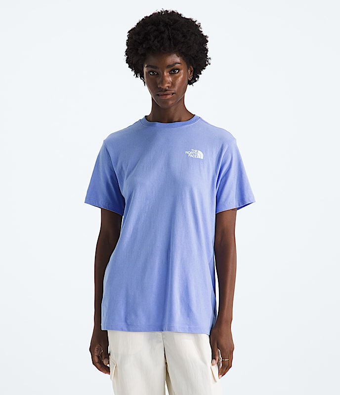 Womens Wildflower Relaxed ShortSleeve Tee TNF BACK