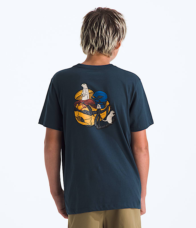 Boys  Girls Woodland Wanderer Regular ShortSleeve Tee TNF HERO2