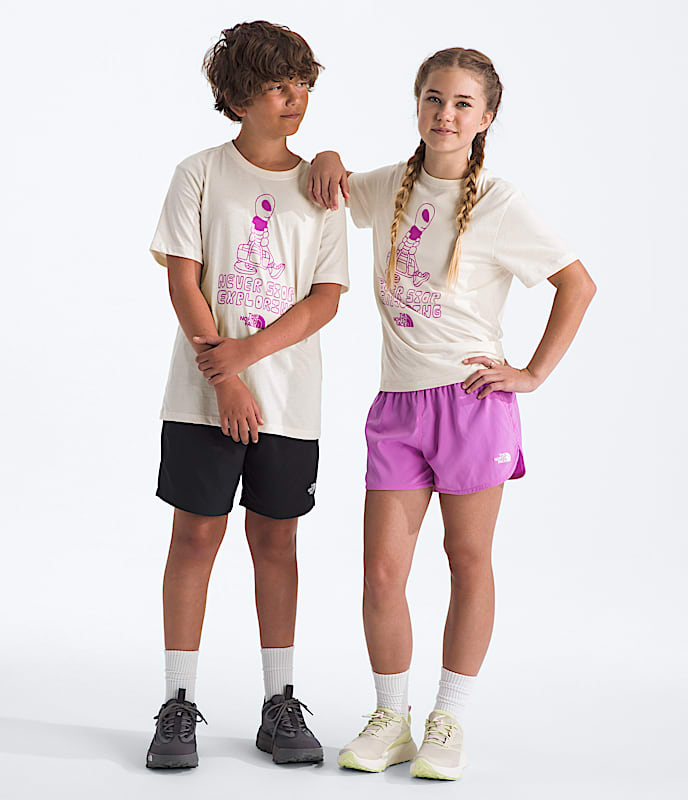 Boys  Girls Celestial Drift Regular ShortSleeve Tee TNF Main