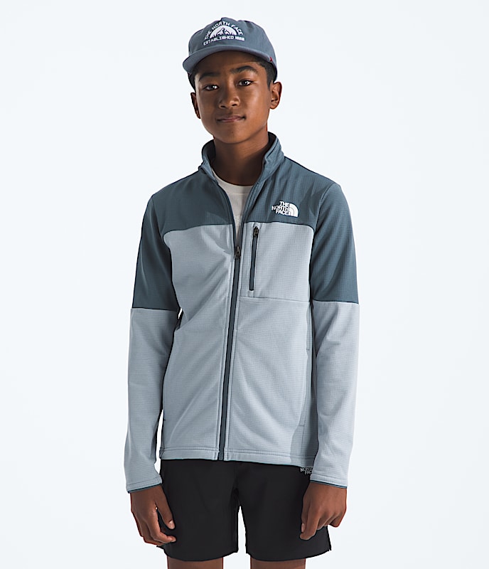 Couche intermdiaire Hike  fermeture  glissire pour garons et filles TNF HERO2