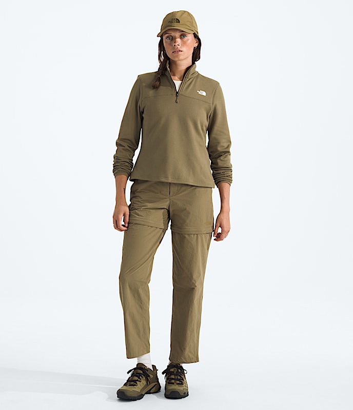 Womens Cedar Trail Grid Fleece Zip Jacket TNF HERO2