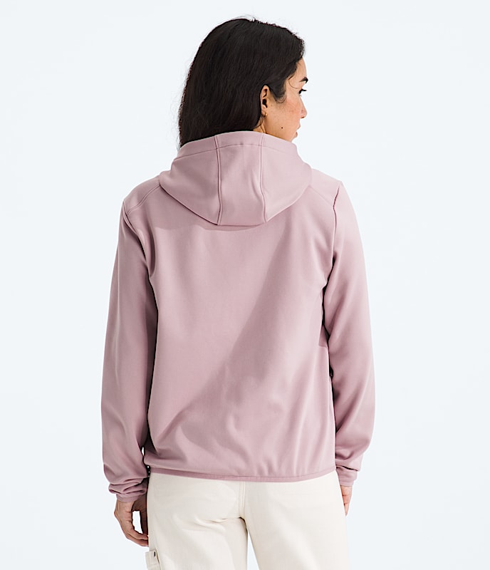 Womens TNF Performance Fleece FullZip Hoodie TNF BACK