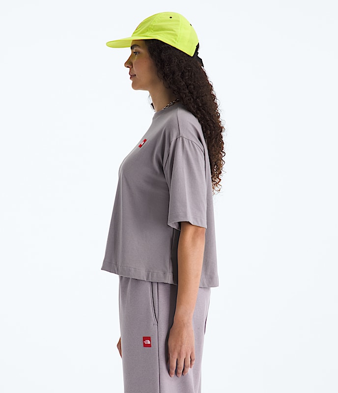 Tshirt droit  manches courtes TNF Red Box pour femmes TNF MODEL34