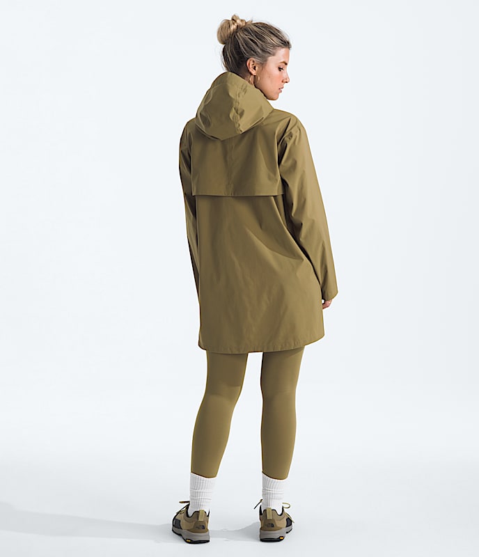 Womens Voyage Rain 3L Hooded Parka TNF BACK