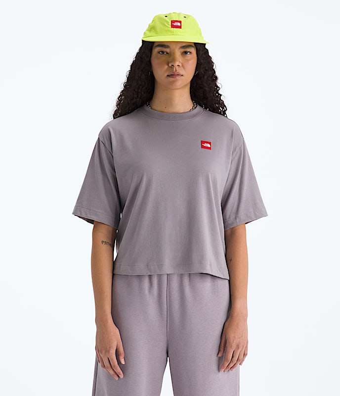 Tshirt droit  manches courtes TNF Red Box pour femmes TNF HERO