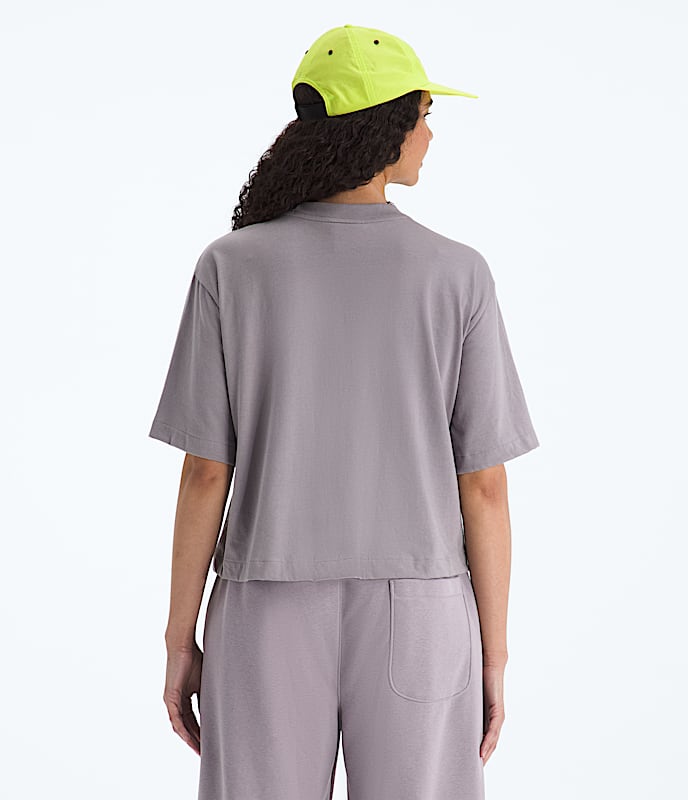 Tshirt droit  manches courtes TNF Red Box pour femmes TNF BACK