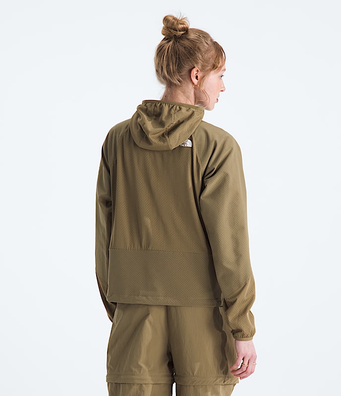 Womens Tek Approach FUTUREFLEECE Hooded Jacket TNF BACK