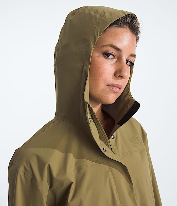 Womens Voyage Rain 3L Hooded Parka TNF MODELHOOD2