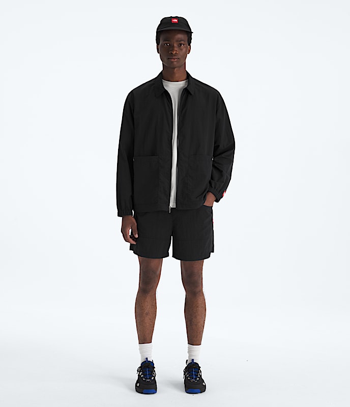 Mens TNF Red Box Nylon Belted Shorts TNF HERO2