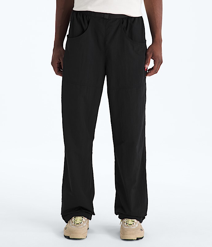 Mens TNF Red Box Nylon Belted Pants TNF Main
