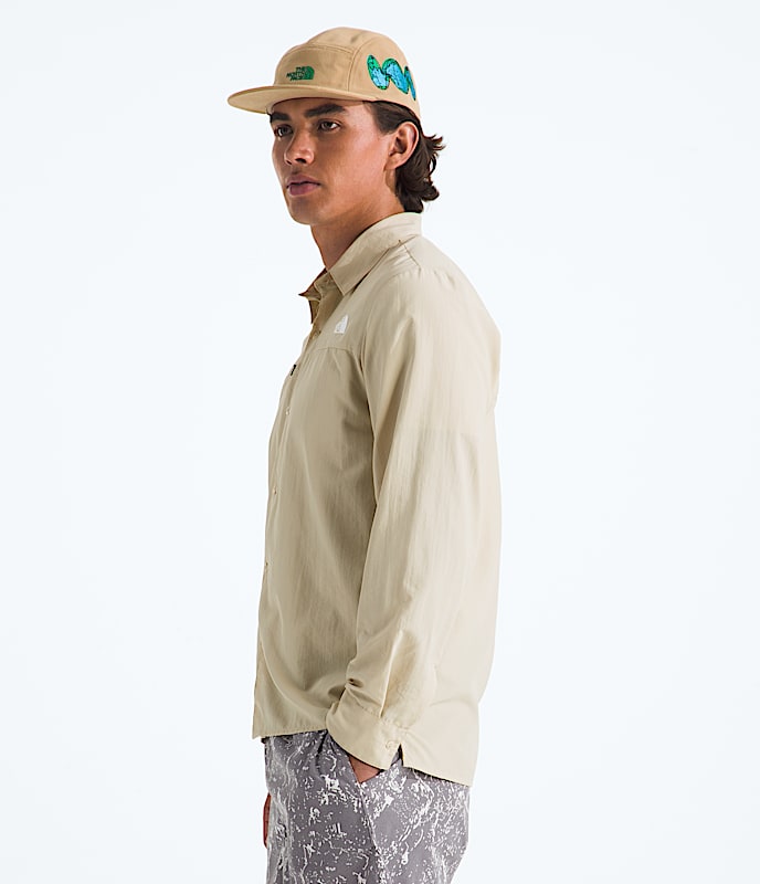 Mens Packable LongSleeve Shirt TNF MODEL34