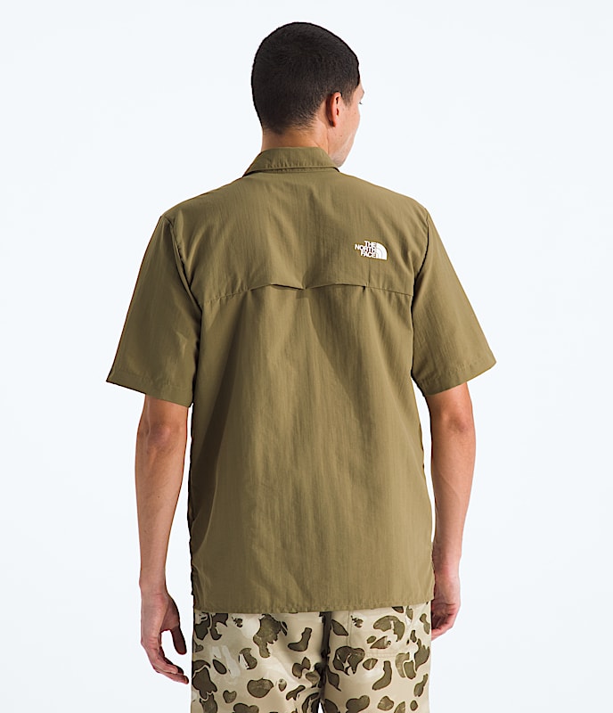 Mens Packable ShortSleeve Shirt TNF BACK