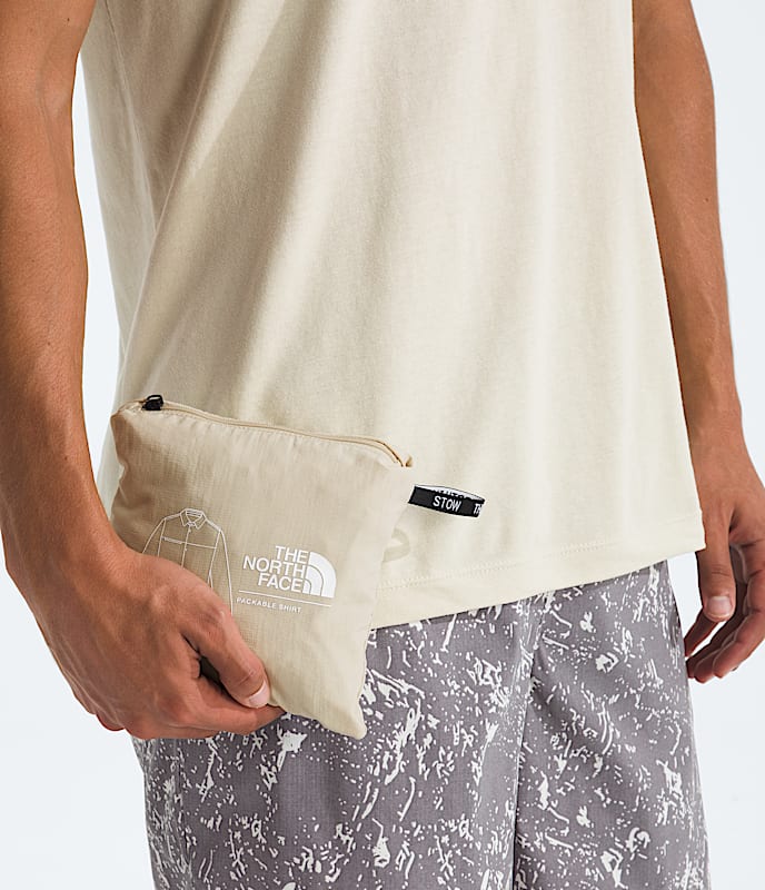 Mens Packable LongSleeve Shirt TNF MODELALT6