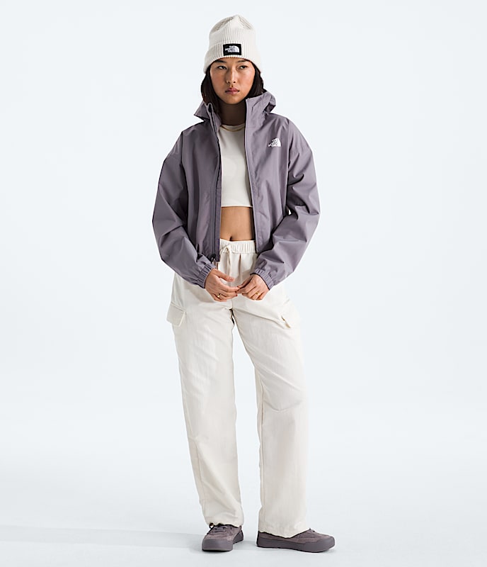 Womens Quest Cropped Waterproof Jacket TNF HERO2