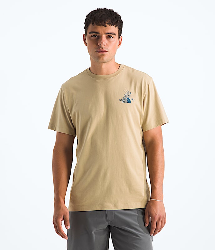 Mens Mountain Celebration Regular ShortSleeve TeeGraphic TNF BACK