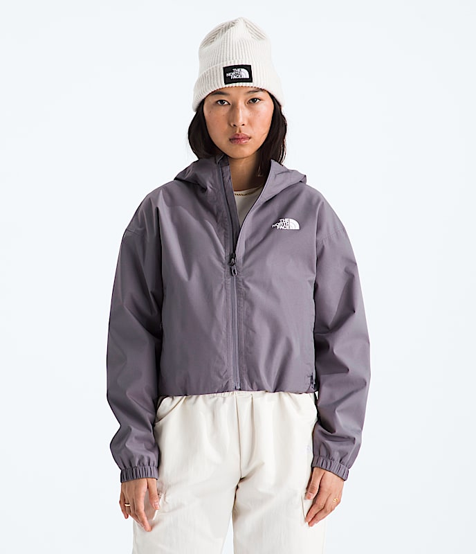 Womens Quest Cropped Waterproof Jacket TNF Main