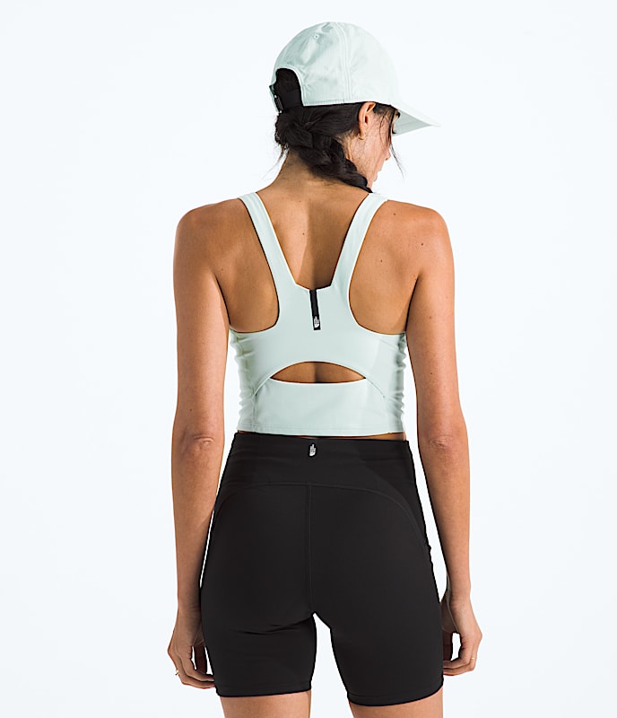 Womens Jaida Long Line Bra TNF BACK