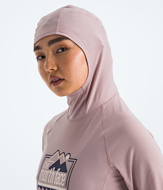 Womens Adventure Explore Pin Hoodie TNF MODELHOOD2