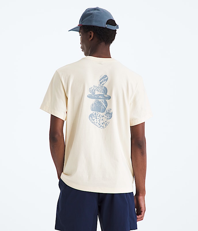 Tshirt  manches courtes dcontract imprim Stones pour hommes TNF BACK