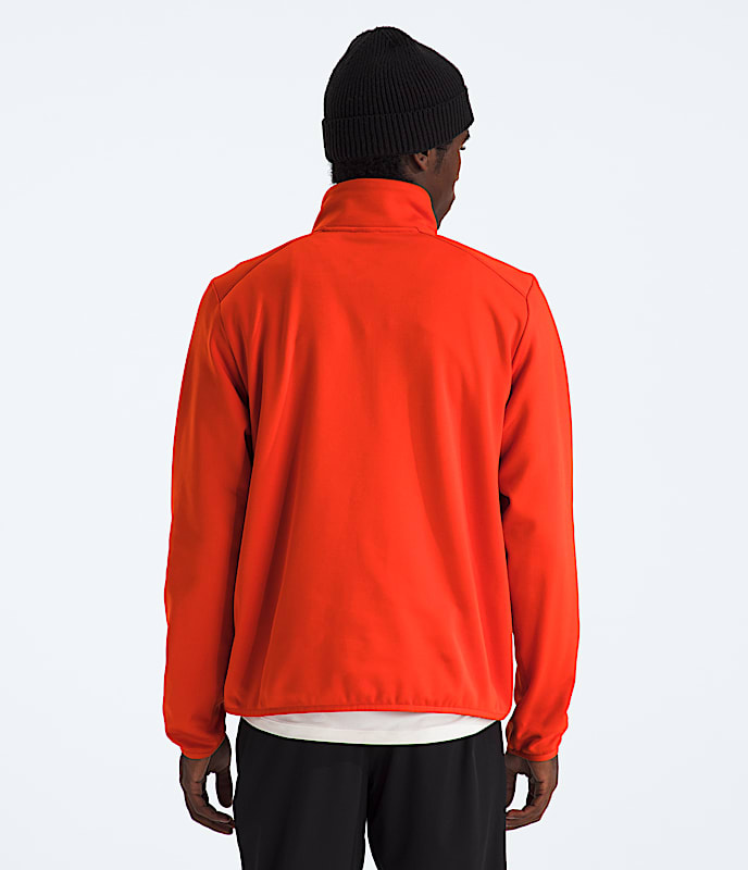 Mens TNF Performance Fleece Zip TNF BACK