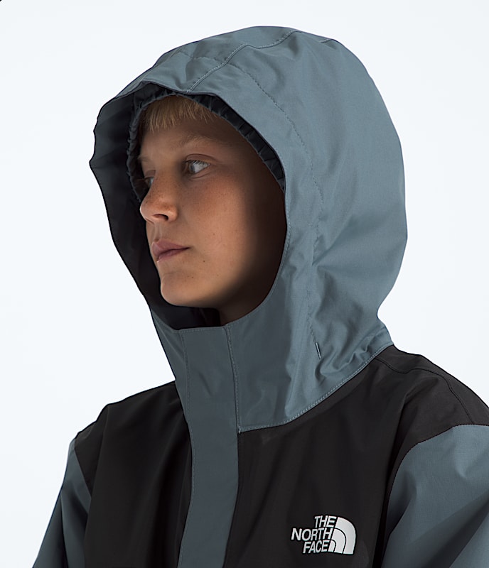 Boys Antora Rain Jacket TNF Granite Grey MODELHOOD2