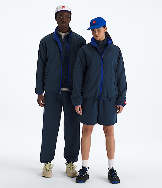 TNF Red Box Reversible Fleece Jacket TNF Main