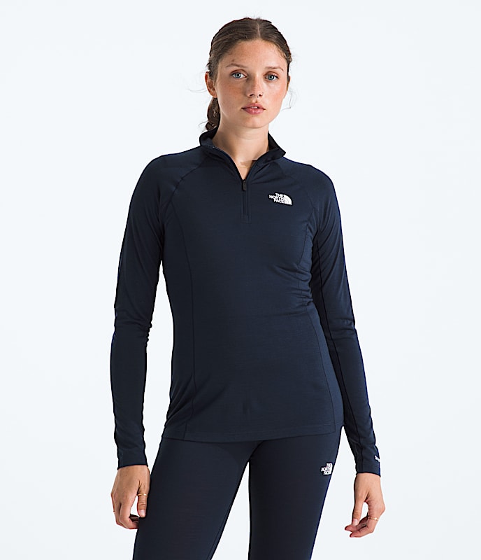 TNF X Smartwool Women’s Merino Blend 150 Long-Sleeve ¼-Zip - 1