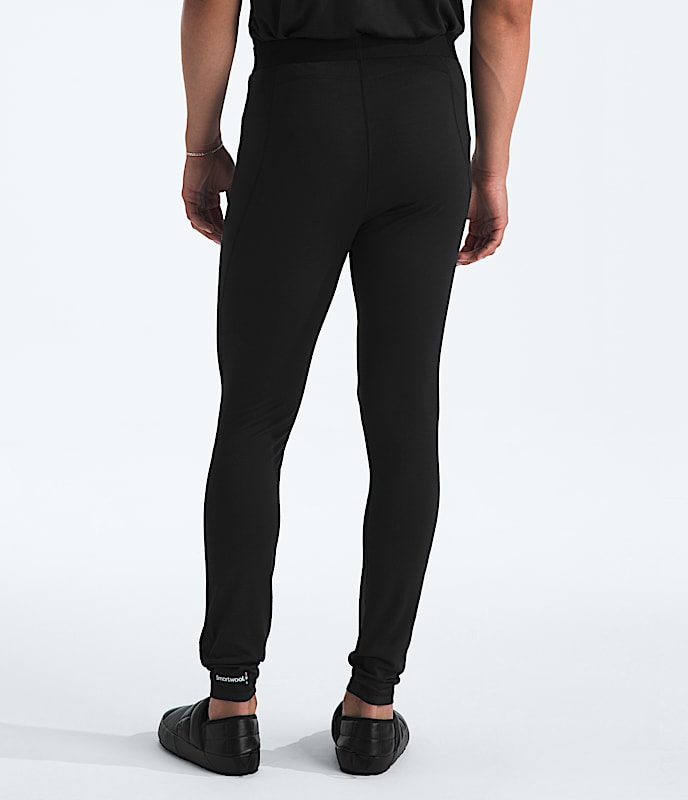 TNF X Smartwool Mens Merino Blend 150 Bottoms TNF Black BACK