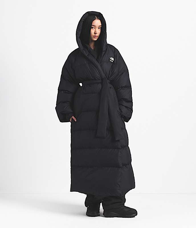 Parka enveloppant Nuptse pour femmes The North Face x SKIMS TNF Onyx Sk HERO3