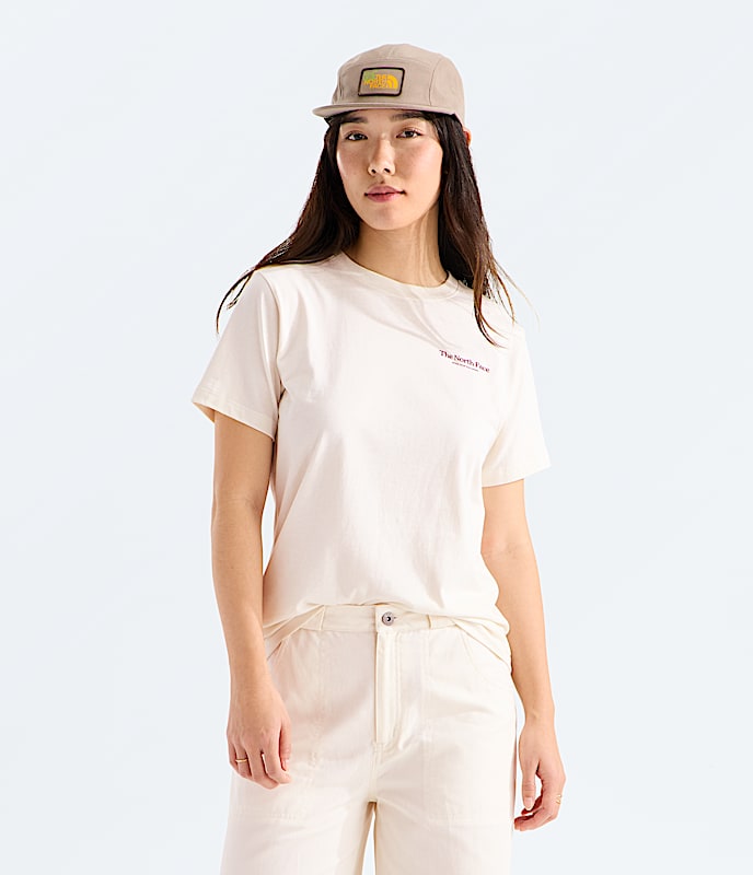 Womens Monte Reg ShortSleeve TeeGraphic TNF BACK