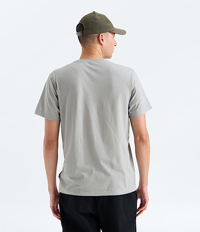 Mens TriBlend ShortSleeve Henley TNF BACK