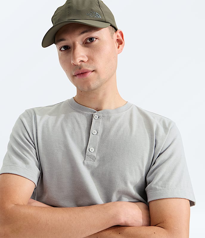 Mens TriBlend ShortSleeve Henley TNF HERO2
