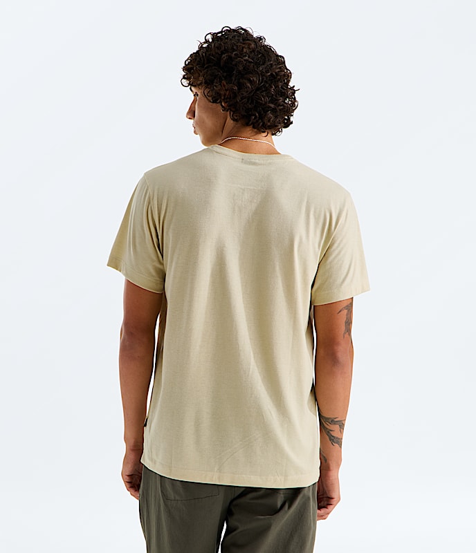 Mens TriBlend ShortSleeve Henley TNF BACK