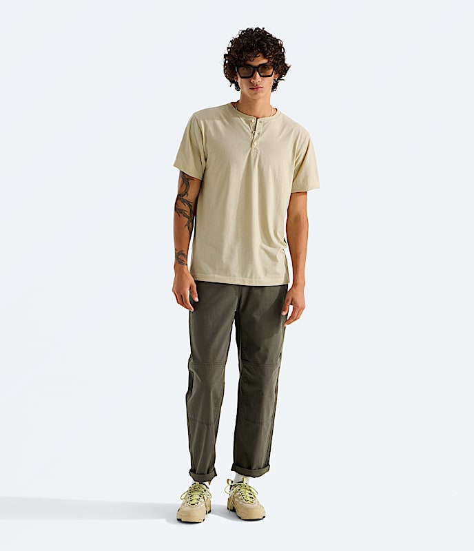 Mens TriBlend ShortSleeve Henley TNF HERO2