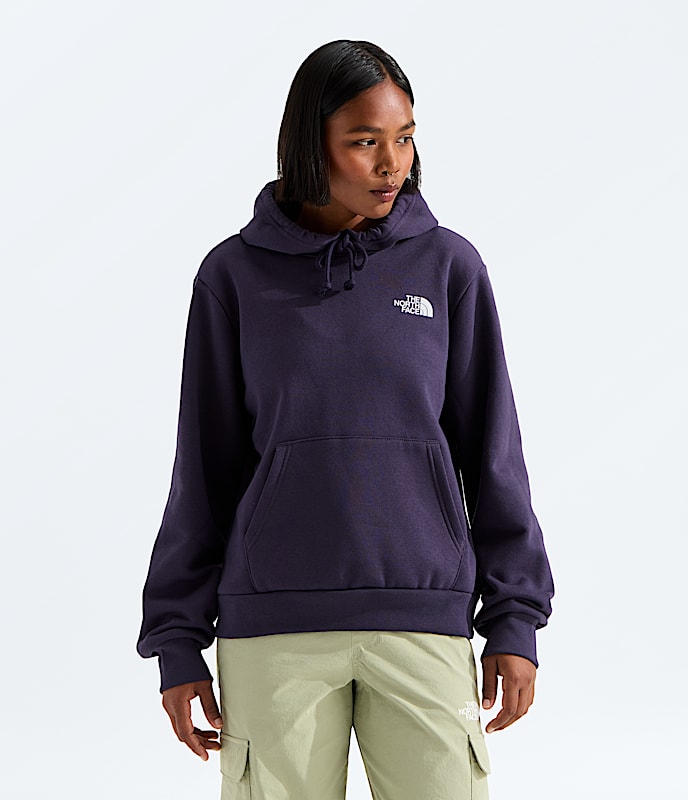 Womens Glacier Drift Regular Hoodie TNF BACK