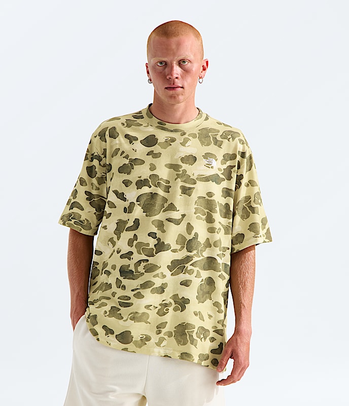 Mens TNF Essential Simple Dome Oversized ShortSleeve TeePrint TNF Main