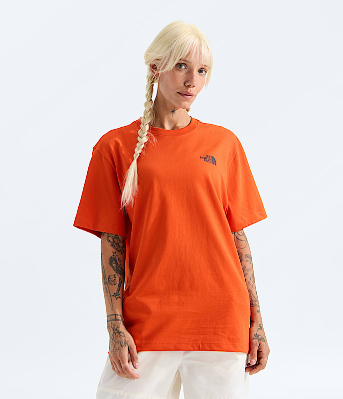 Unisex Distort Logo Relaxed ShortSleeve Tee TNF HERO3