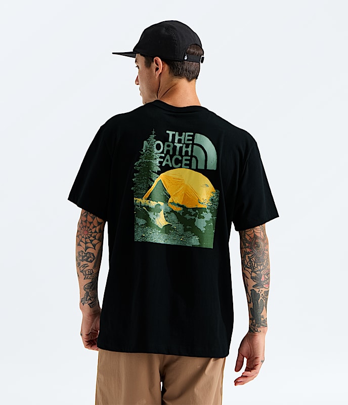 Mens Pitch A Tent Relaxed ShortSleeve Tee TNF Main