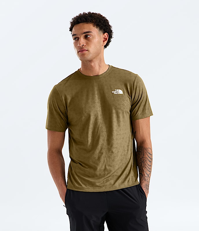 Mens 247 Pentadome Embossed Reg ShortSleeve Tee TNF Main