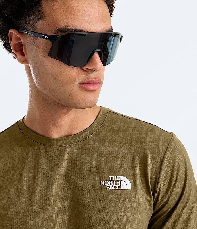 Mens 247 Pentadome Embossed Reg ShortSleeve Tee TNF MODELCLOSE1