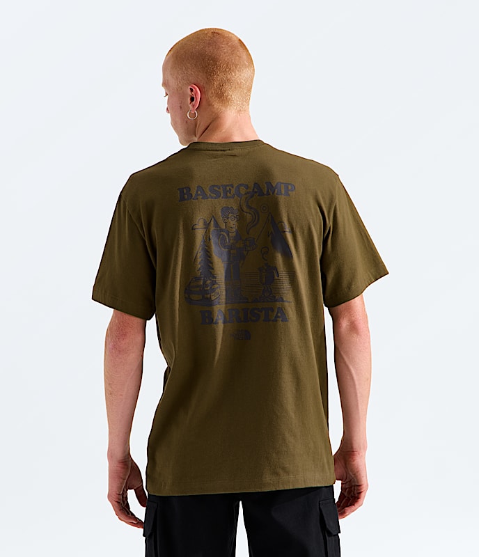 Unisex Basecamp Barista Relaxed ShortSleeve TeeGraphic TNF HERO2