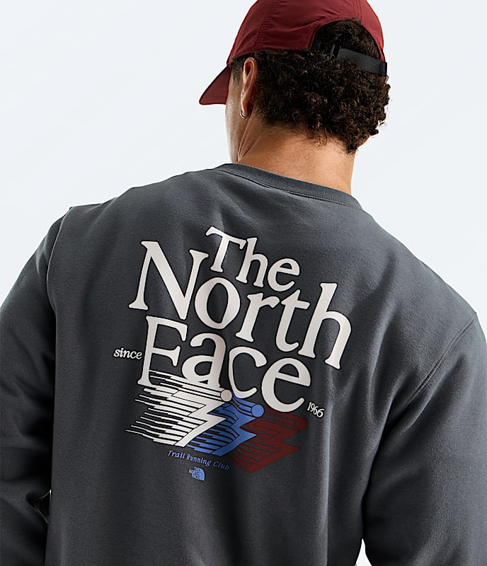 Mens Retro Trail Relaxed CrewGraphic TNF HERO2
