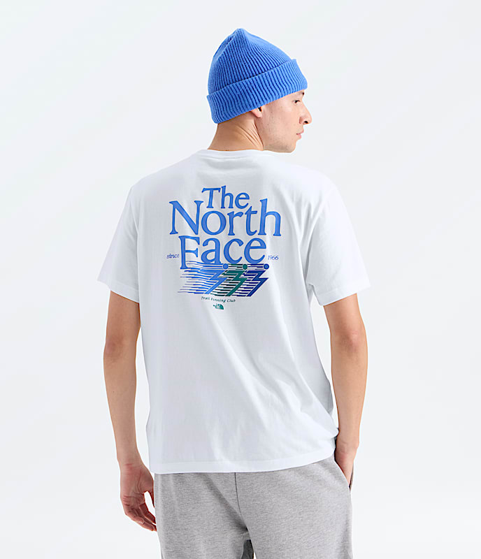 Mens Retro Trail Relaxed ShortSleeve TeeGraphic TNF HERO