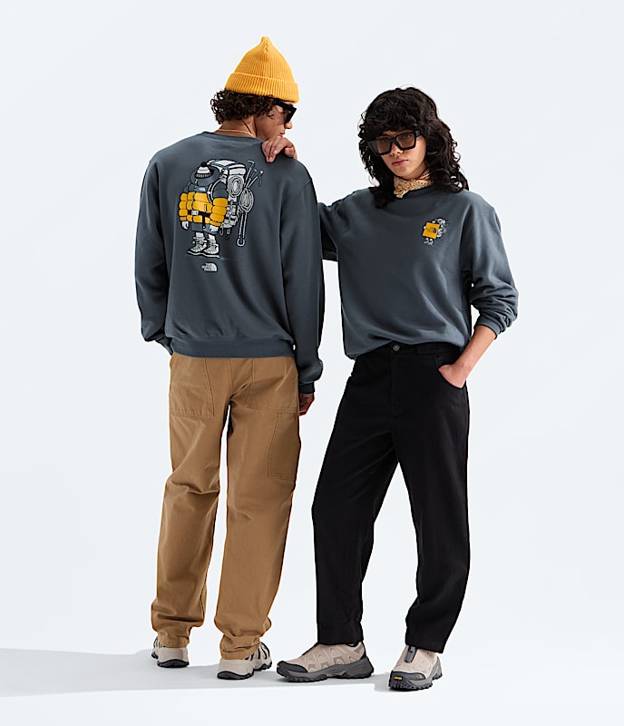 Unisex Gear Up Get Out Relaxed CrewGraphic TNF Main