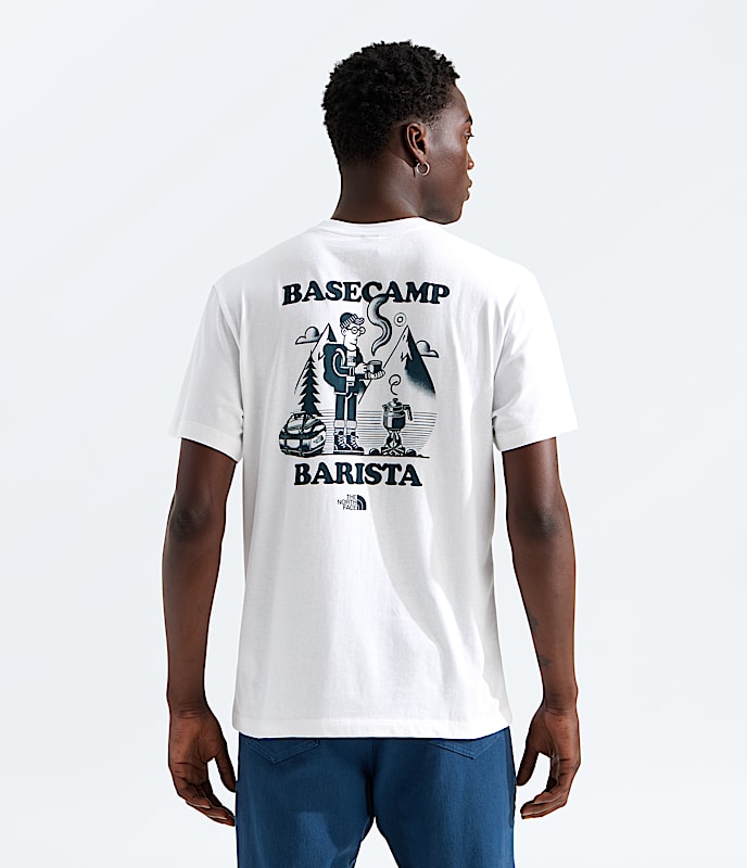 Unisex Basecamp Barista Relaxed ShortSleeve TeeGraphic TNF HERO2