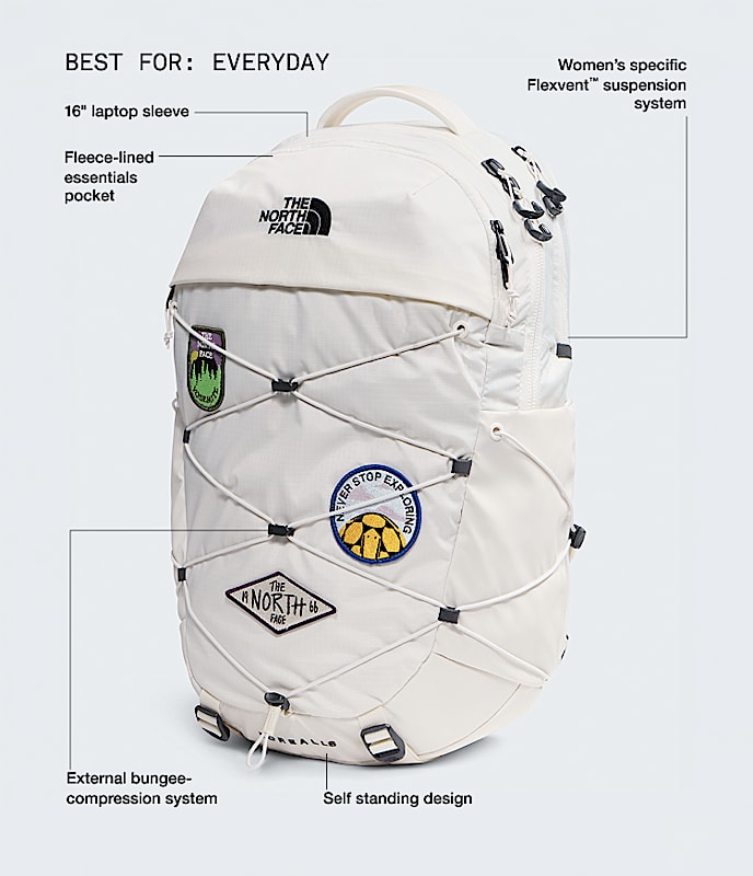 Womens Borealis Patch Backpack  27L TNF HERO2