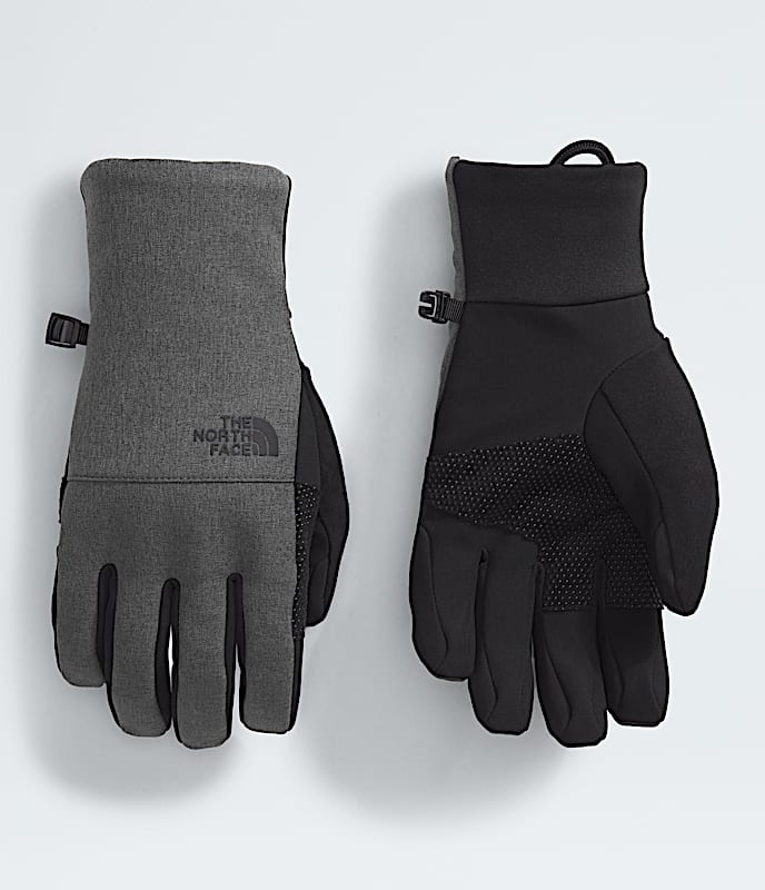 Mens Apex Insulated Etip Gloves TNF TNF Dark Grey Heather HERO