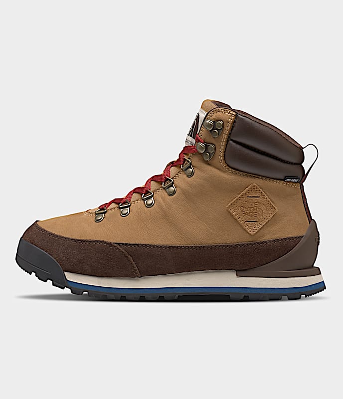 Mens BackToBerkeley IV Leather Waterproof Boots TNF Almond ButterDemitasse Brown HERO