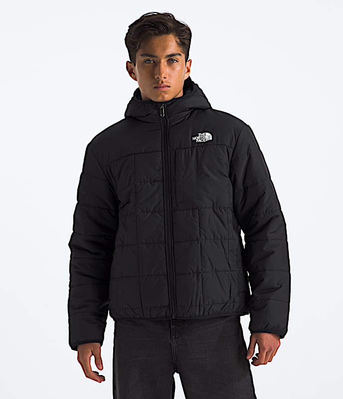 Boys Reversible Shasta FullZip Hooded Jacket TNF TNF Black HERO