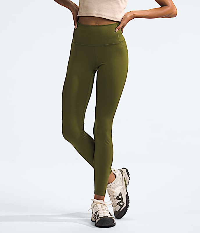 Womens Dune Sky Tights TNF Forest Olive HERO